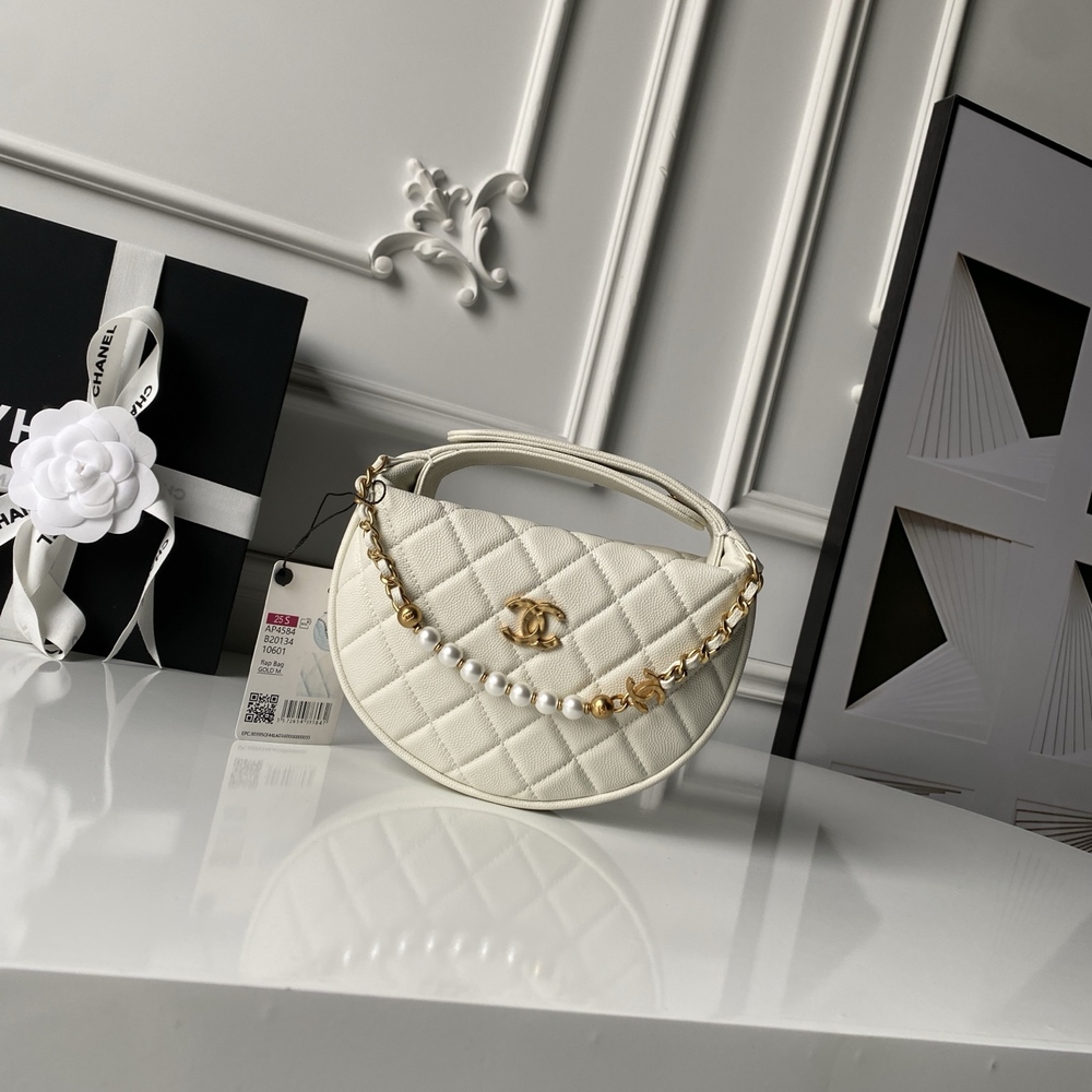 Chanel 25S Imitation Pearl Crescent Bag